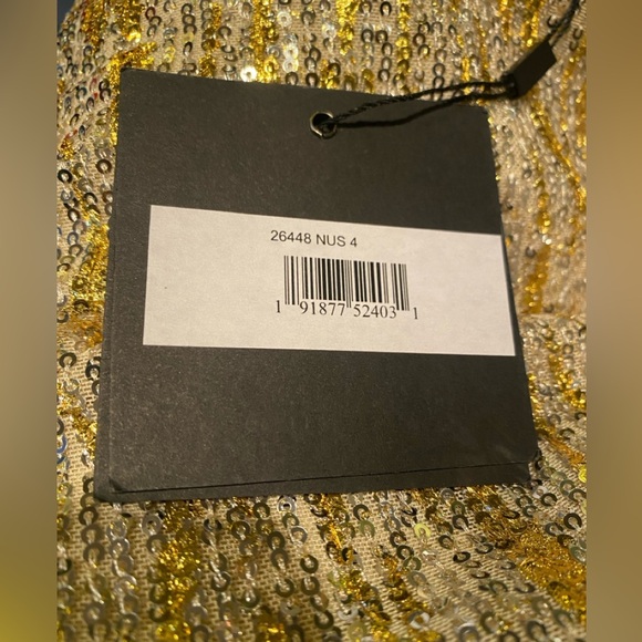 NWT Ieena for MacDuggal 26448 Sequined Mini Shift‎ Dress Formal Special Occasion - Picture 9 of 10